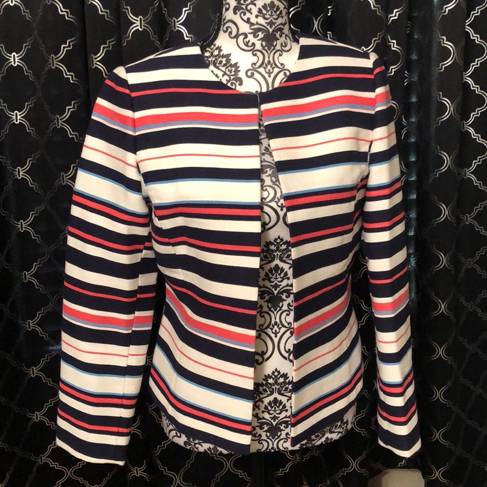Beautiful multi colored stripped suite jacket